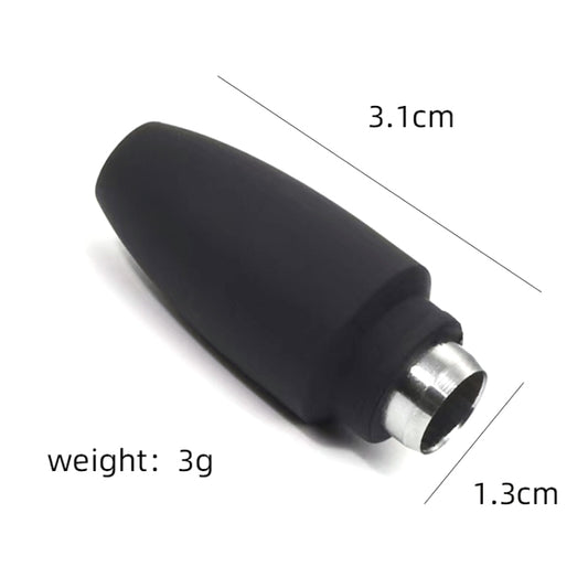 Cigar puncher with black handle and exposed metal punch tip