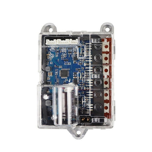 Electric scooter main board controller with clear cover and blue circuit board