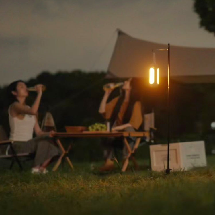 Suspended warm-glow camping lantern for tent lighting at night