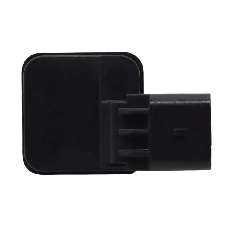 Black reversing camera connector housing with side latch and plug
