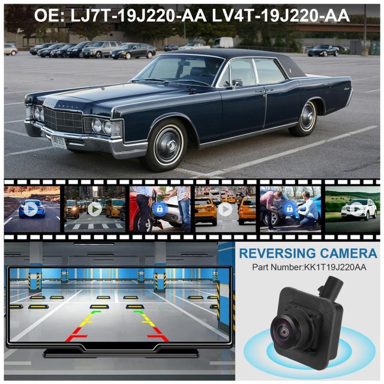 Reversing camera kit with black camera and rear monitor screen