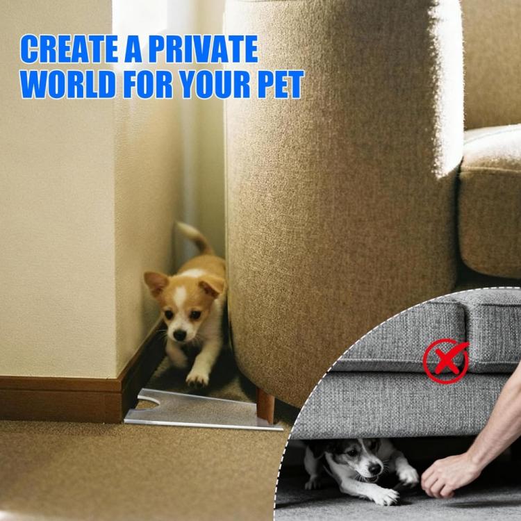 Clear acrylic sofa leg protective pad under couch leg for gap protection