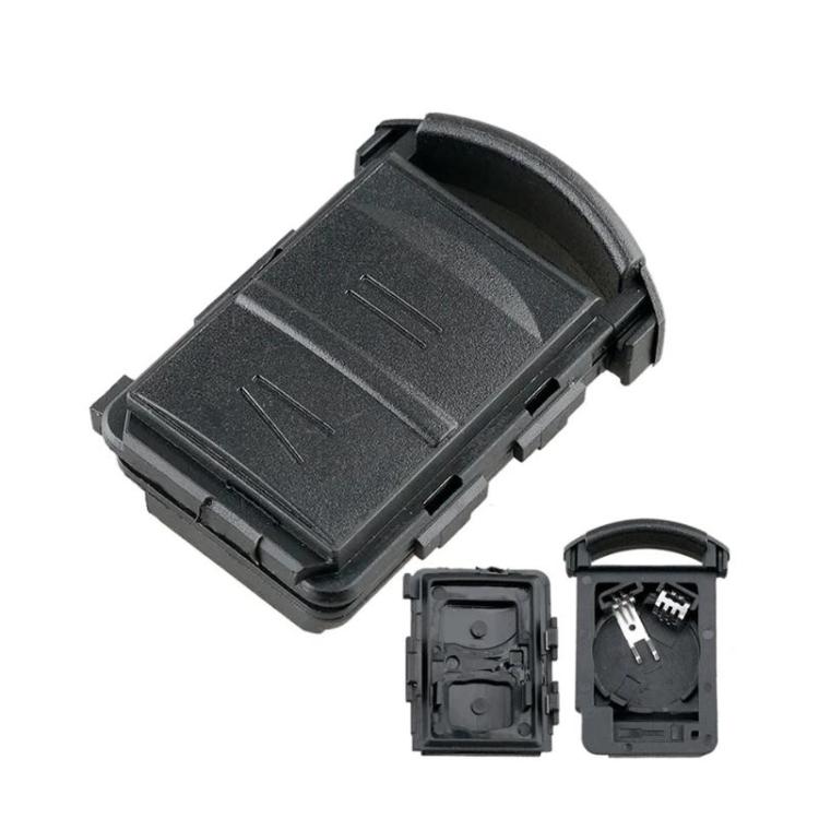 Replacement key fob shell set with battery holder, includes cover and inner parts, dark gray