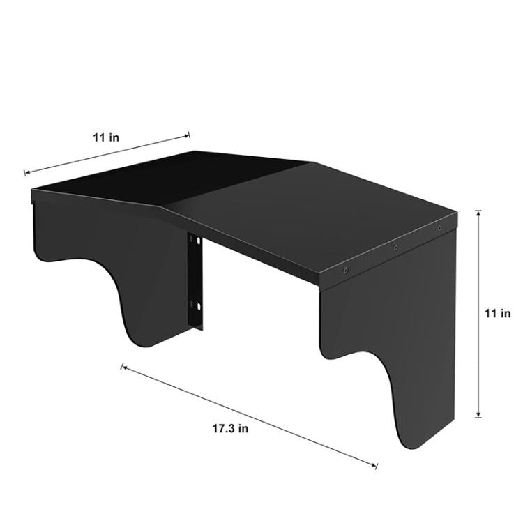 Wall-mounted charging station rain cover sized 11 in high and 17.3 in wide