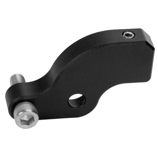 Black shift lever kit with threaded stud and hex mounting bolt, CNC metal lever