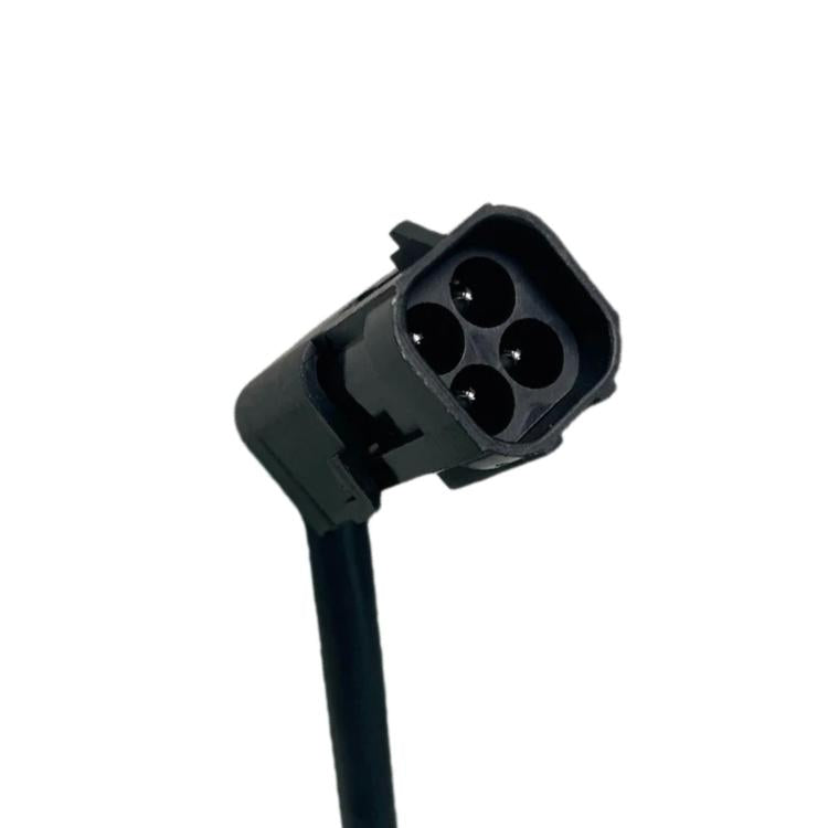 Oxygen sensor 4-pin electrical plug with locking tab and black wire