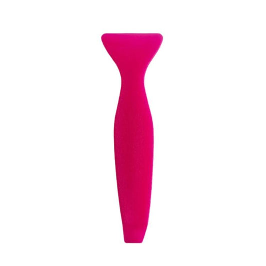 Pink car door panel removal pry tool with narrow curved tip