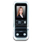 Silver face attendance terminal with screen, card reader icons, and Face ID buttons