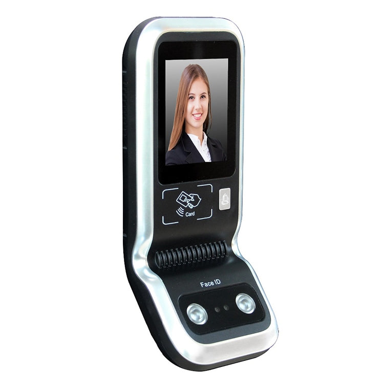 Front view face attendance device with Face ID screen and card reader area