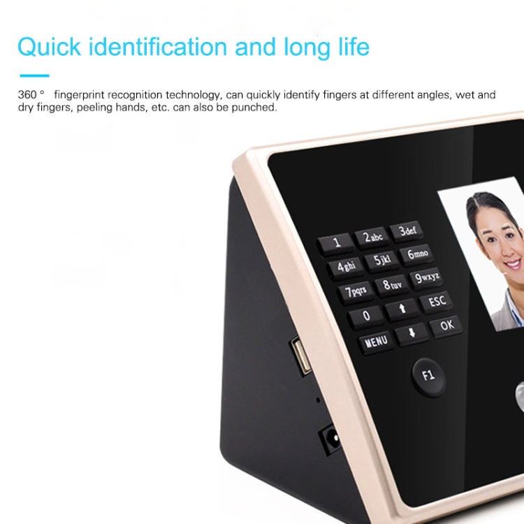 Face recognition time attendance terminal, keypad, display, and fingerprint sensor