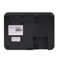 Grey fingerprint time attendance device back panel with label and access ports