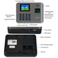 Grey fingerprint time attendance device with screen, keypad, and finger sensor module