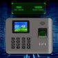 Grey fingerprint time attendance device with screen display and green finger sensor window
