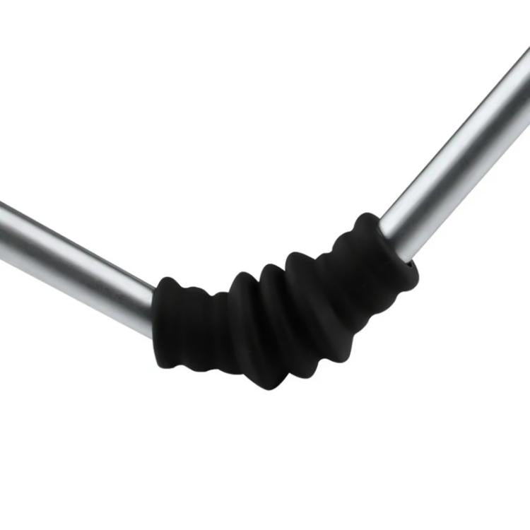 Silicone protective cover for coffee steam pipe, black ribbed sleeve