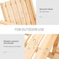 Natural fir wood slatted seat and back on outdoor patio bench