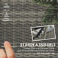Close-up of woven gray rattan chaise lounge frame with textured handwoven pattern