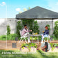Dark gray canopy tent with adjustable-height legs for stable outdoor shelter