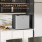1.1 Cu.Ft Countertop Mini Freezer, Compact Upright Freezer with Removable Shelves, Silver