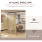 4-panel room divider creating a private enclosure while allowing light and air