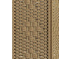 Close-up weave pattern on natural fiber room divider privacy screen panel