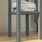 Gray two-tier side table with open lower shelf, set of 2