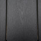 Woodgrain black rectangular tabletop surface detail