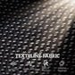 Black mesh fabric panel with diamond pattern