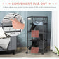 Small animal cage door area with access to interior and hands-on opening