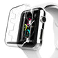 Clear protective watch case for 42mm Apple Watch, transparent front and side cutouts