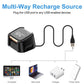 Black charging dock stand with USB charging cable