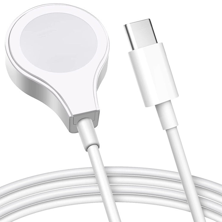Wireless magnetic charging cable with Type-C connector and magnetic puck for smartwatch