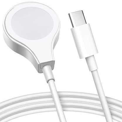Wireless magnetic charging cable with Type-C connector and magnetic puck for smartwatch