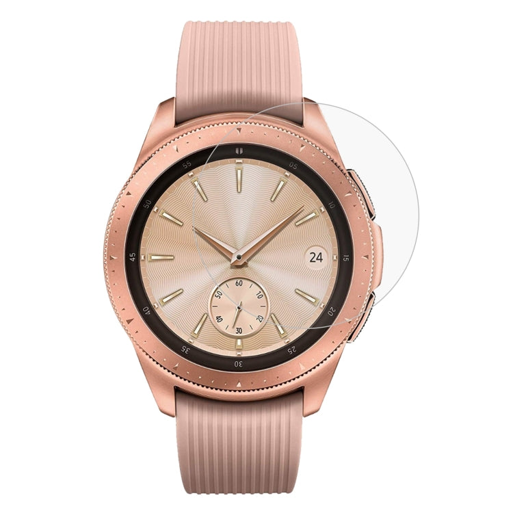 Curved clear tempered glass screen protector for Galaxy Watch 42mm with round film