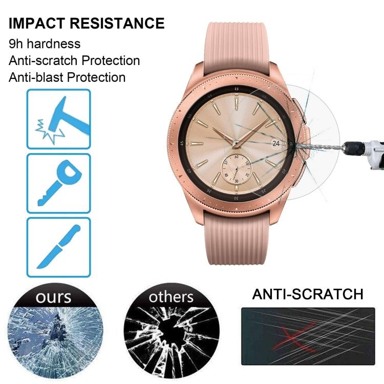 9H anti-scratch tempered glass screen protector for Galaxy Watch 42mm, impact resistant