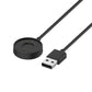 Fossil hybrid smartwatch charging cable with USB-A plug and flat round dock