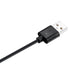 USB-A plug charging data cable with black connector, data-capable