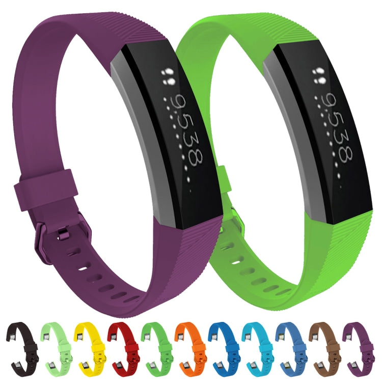 Set of silicone watch bands in multiple colors with black clasp and pin holes