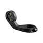 Dark mounting bracket with circular socket for a bike computer handlebar stand