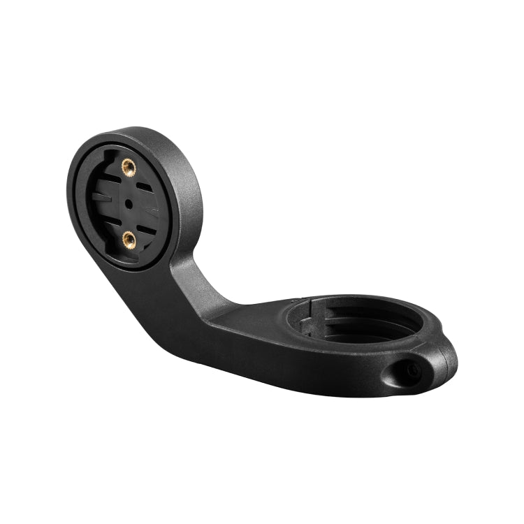 Dark mounting bracket with circular socket for a bike computer handlebar stand