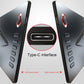 Graphic tablet side view highlighting Type-C interface and shortcut key buttons