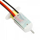 Bed leveling sensor with clear cover, metal probe pins, and color-coded wires