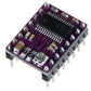 Purple PCB stepper motor driver module featuring an IC chip and side pin headers