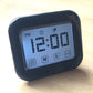 Dark digital kitchen timer clock with large LCD touch screen and PM digits