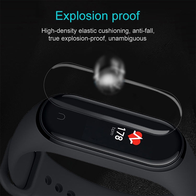 PET screen protector film on fitness tracker face, anti-scratch protection