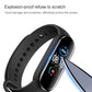PET screen protector film on fitness tracker display, scratch-resistant curved screen cover