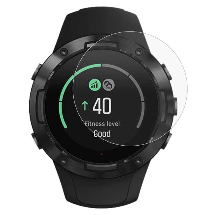 Tempered glass screen protector for smartwatch, clear 2.5D rounded edges