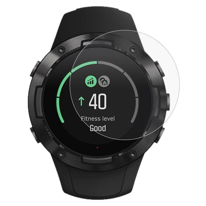 Tempered glass screen protector for smartwatch, clear 2.5D rounded edges