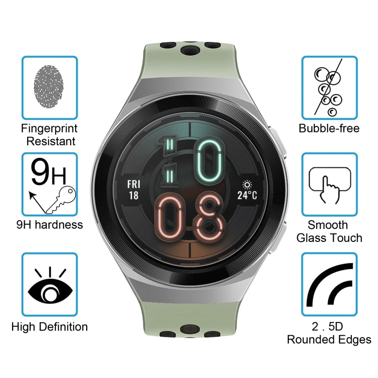 Huawei smartwatch tempered glass screen protector with 9H hardness and bubble-free fit