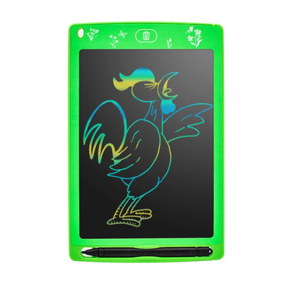 Green children's color LCD drawing tablet with dinosaur screen art and stylus