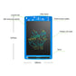 Blue children's color LCD drawing tablet, flexible screen, stylus included